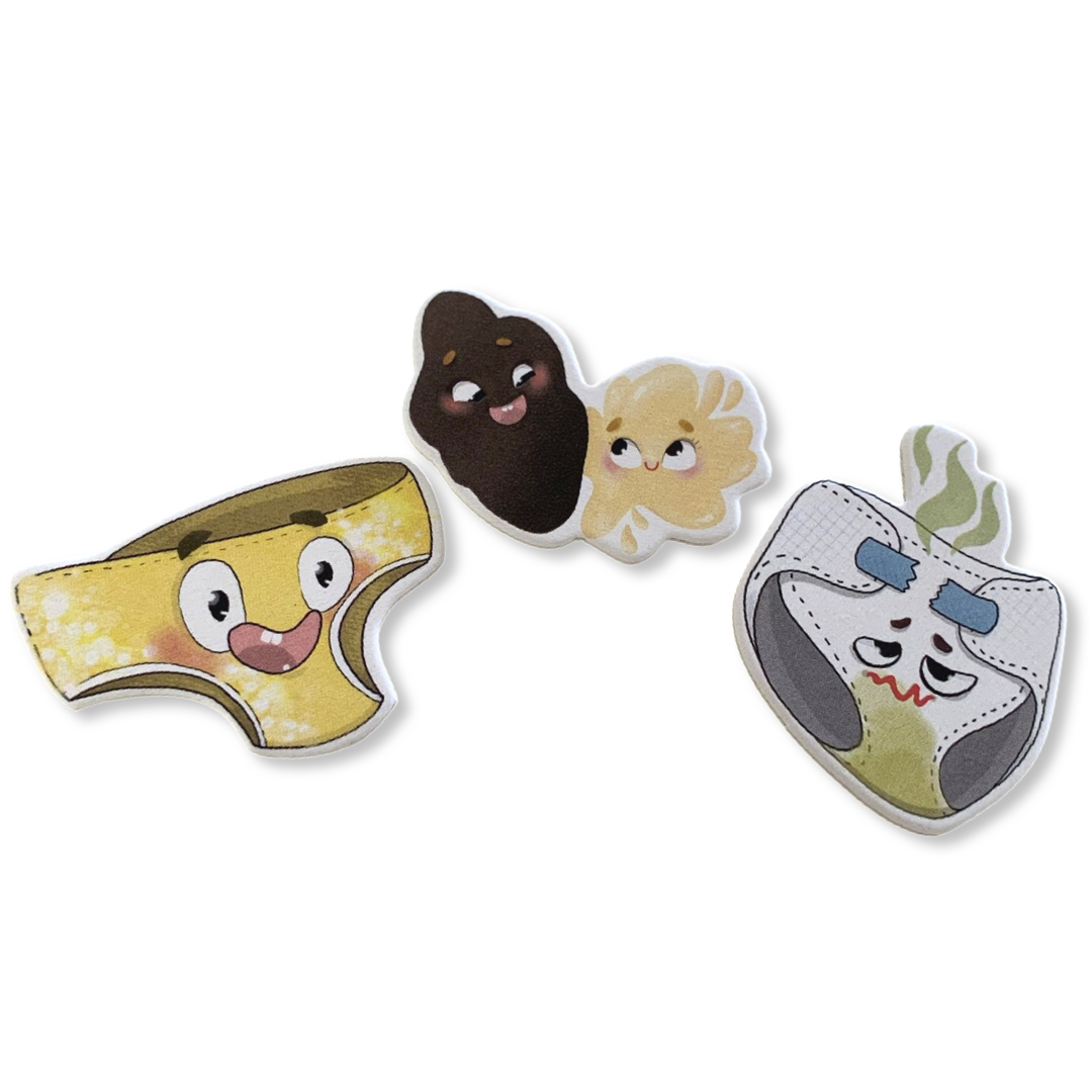 KIT PERSONNAGES BYE-BYE MA COUCHE