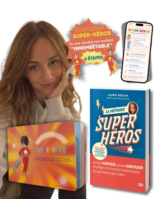 Le pack SUPER-HÉROS : le livre personnalisé, le livre La méthode, la formation et l'appli